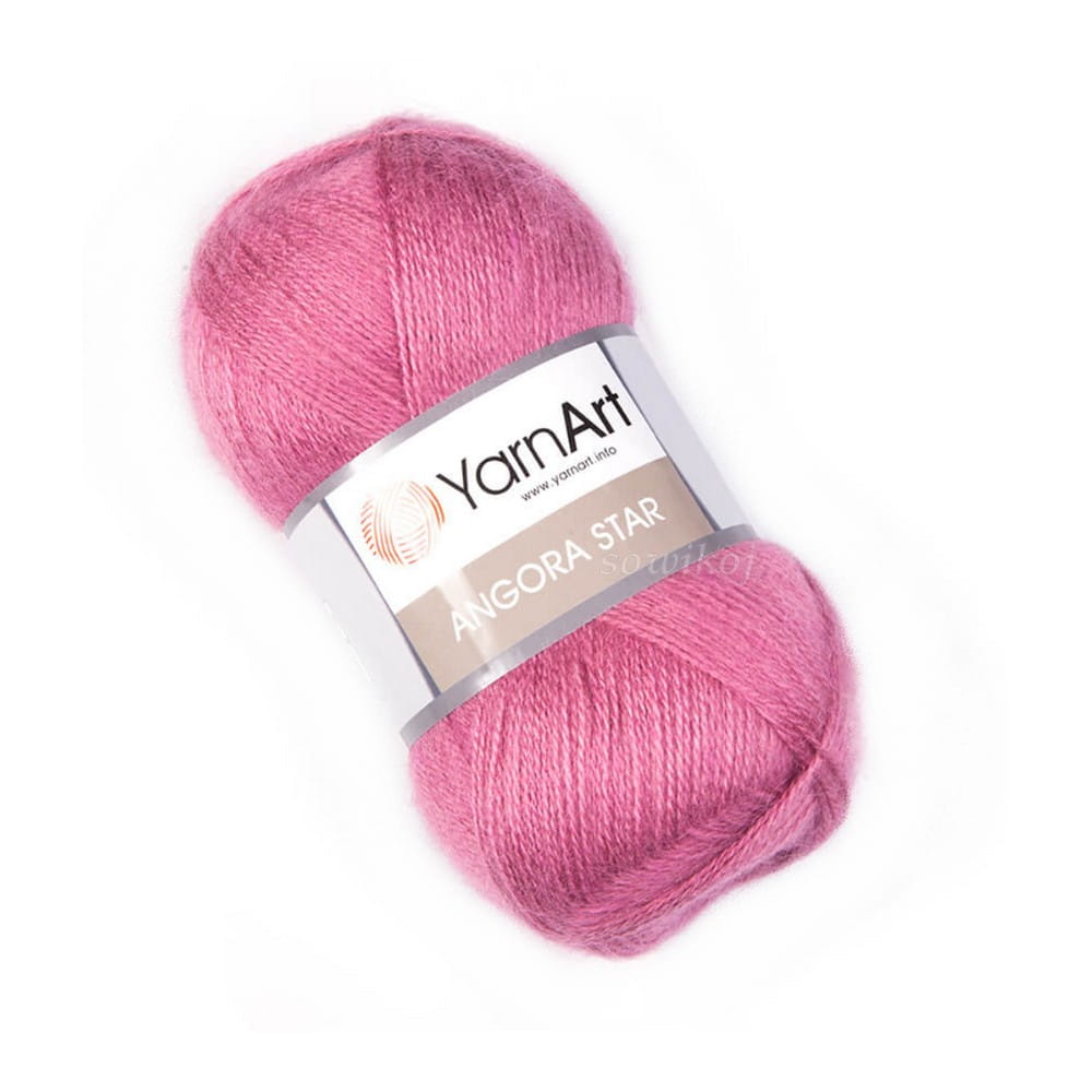 Włóczka YarnArt Angora Star moher z akrylem 3017 antyczny róż