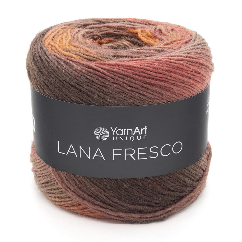 Włóczka YarnArt Lana Fresco wełna 8105 bordo brąz rudy czerwony